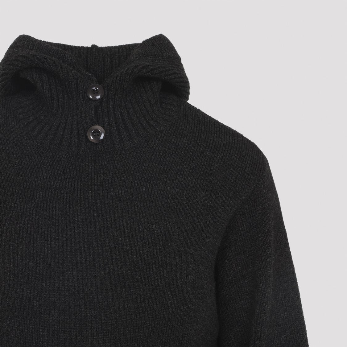 Lemaire High Ribbed Collar Sweater With Soft Texture