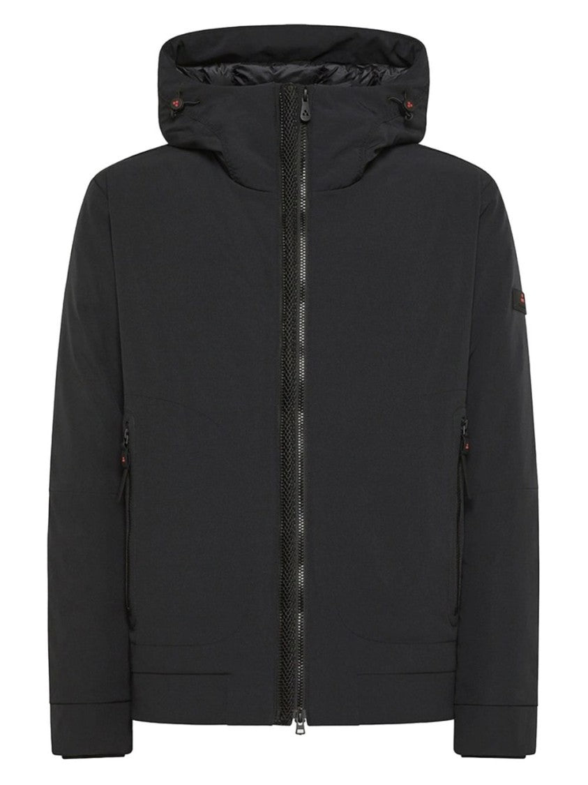 Peuterey Fitted Matte Fabric Jacket With Adjustable Hood