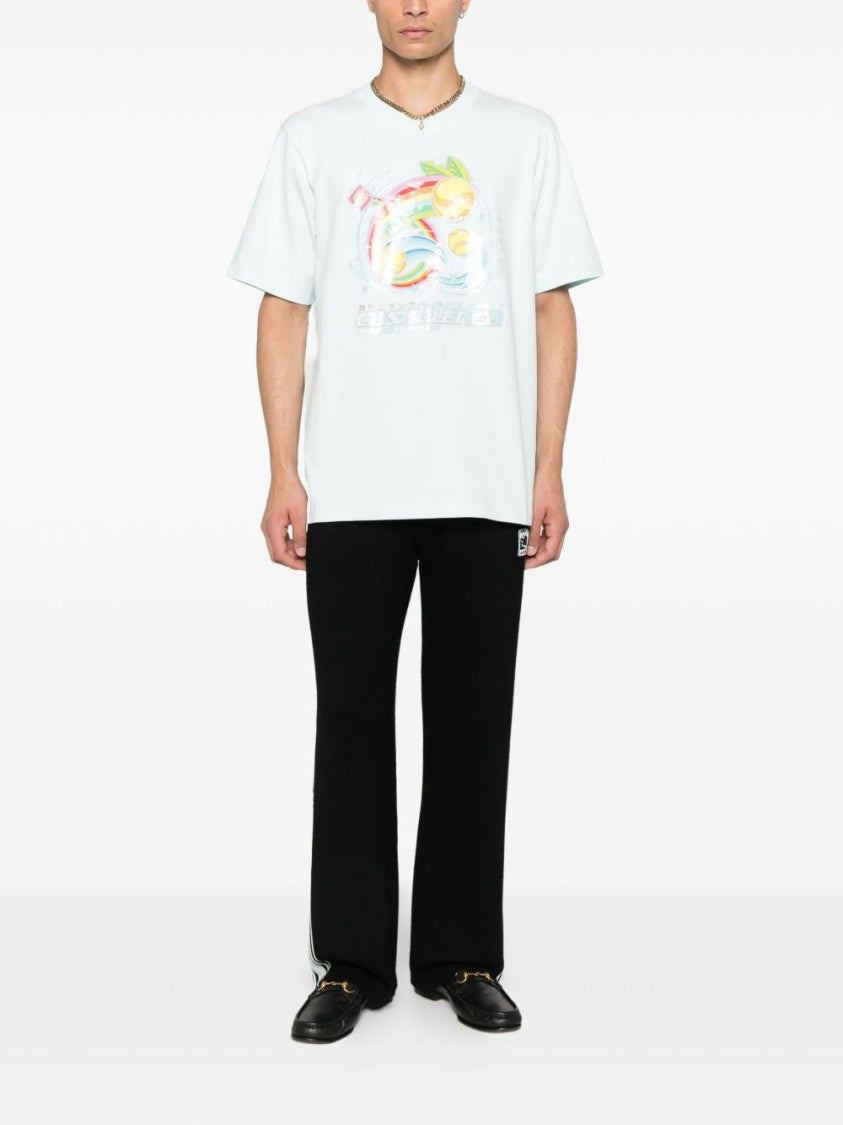Casablanca Graphic-Print Short-Sleeve T-Shirt