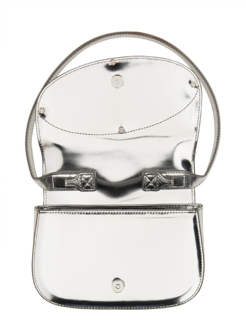 Diesel Silver Metallic Shoulder Bag