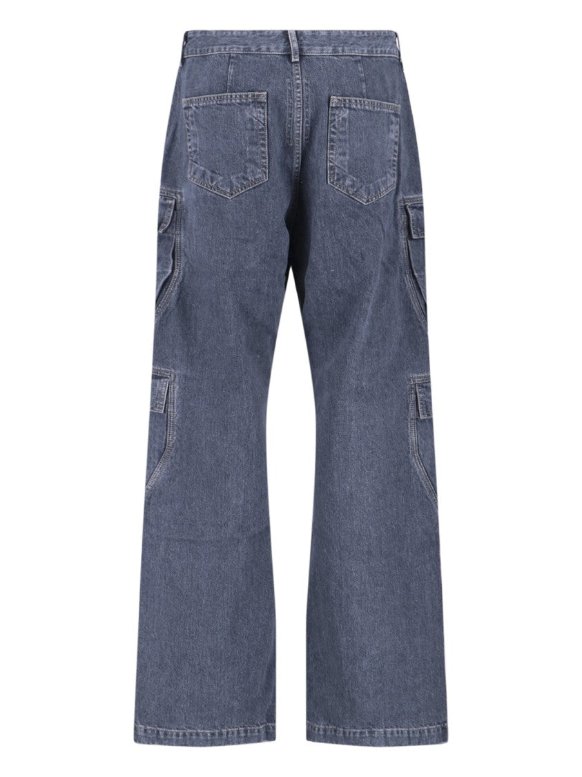 Drkshdw By Rick Owens Cargo Jeans – Blue