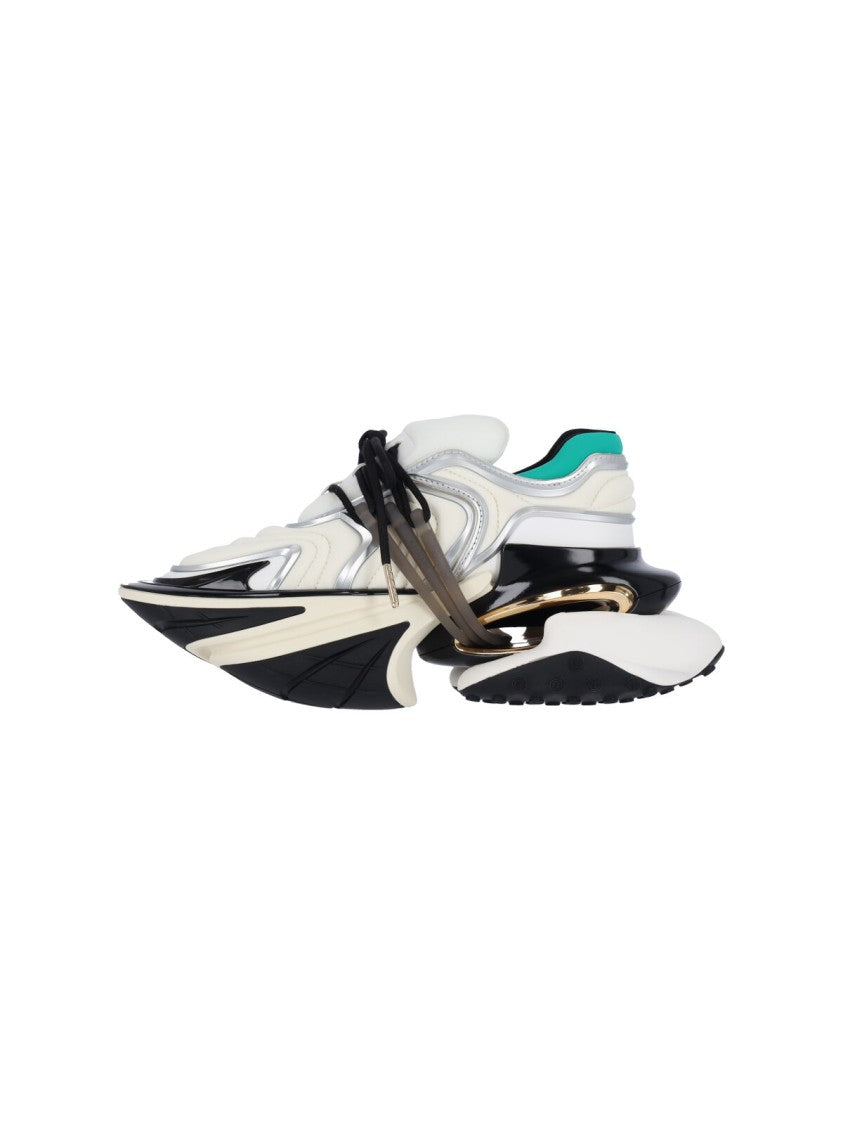 Balmain Chunky Platform Sneakers With Textured Rubber Sole