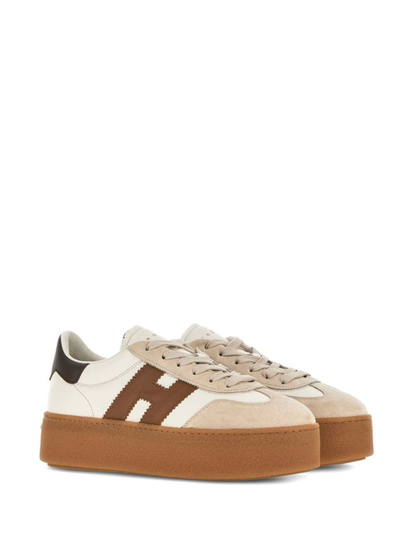 Hogan Multicolour Platform Sneakers With Suede