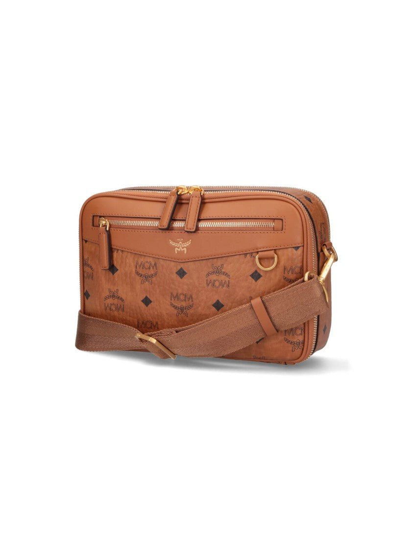 Mcm "Diamond" Crossbody Bag – Brown
