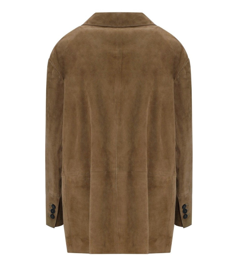 Max Mara Rolanda Beige Single-Breasted Blazer
