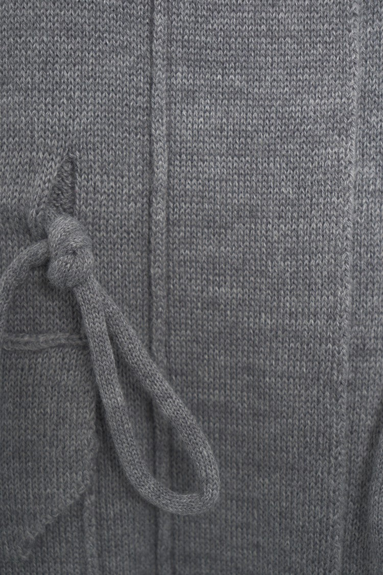Jeio Sleeveless Knit Vest With High Collar And Front Zip Closure