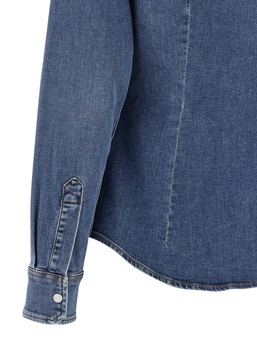 Dolce & Gabbana Used-Effect Cotton Denim Shirt