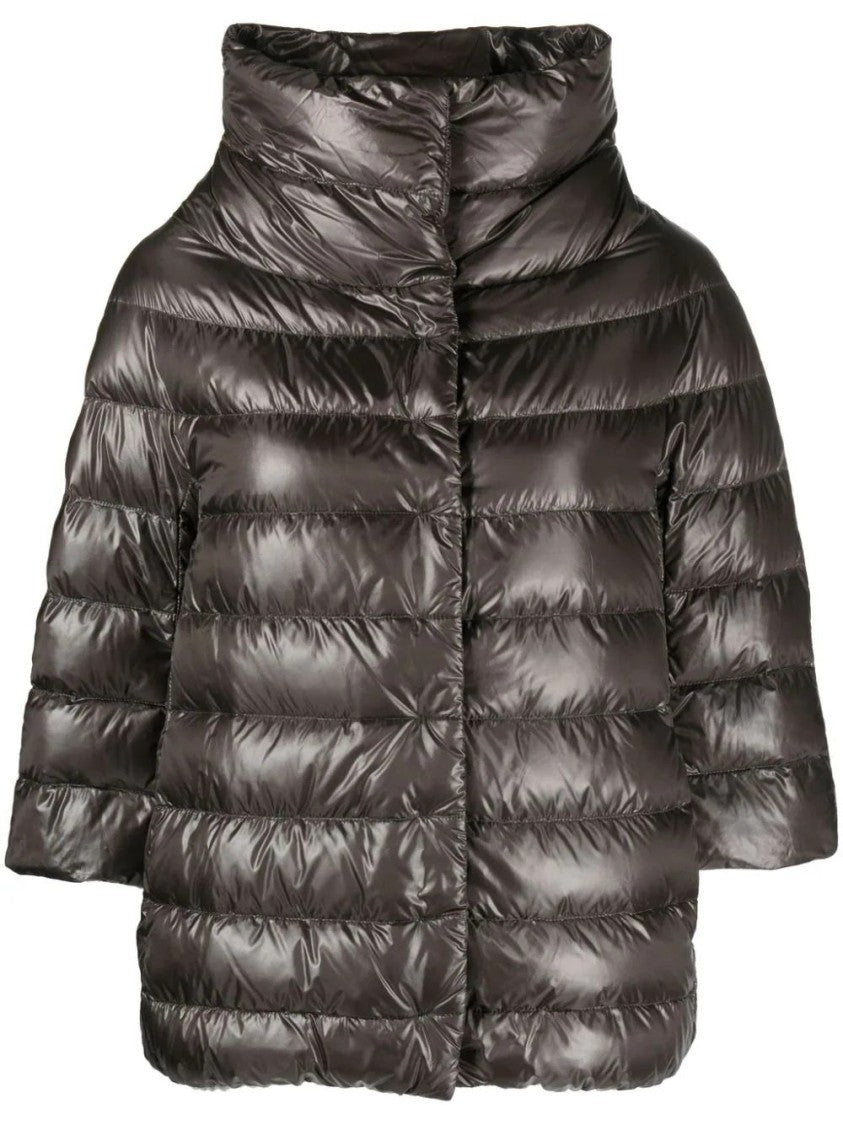 Herno Quilted Puffer Jacket With High Collar