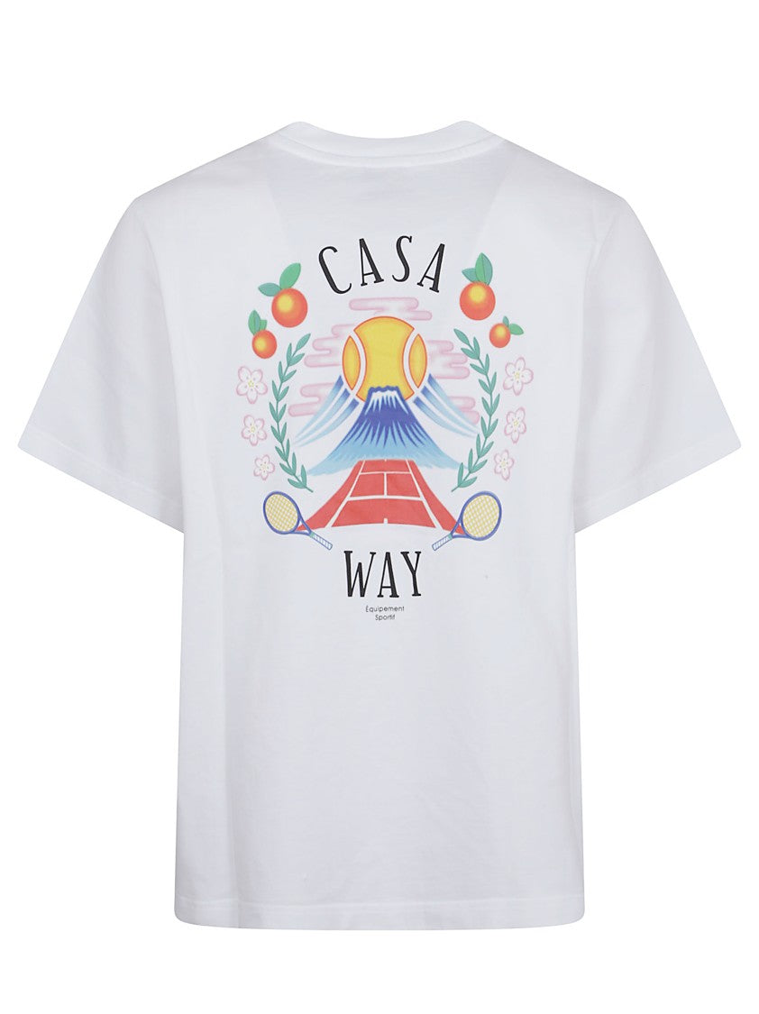 Casablanca Relaxed Fit Organic Cotton T-Shirt
