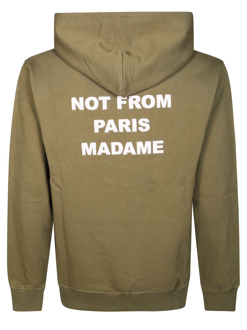 Drôle De Monsieur Relaxed-Fit Black Hoodie With Drawstring