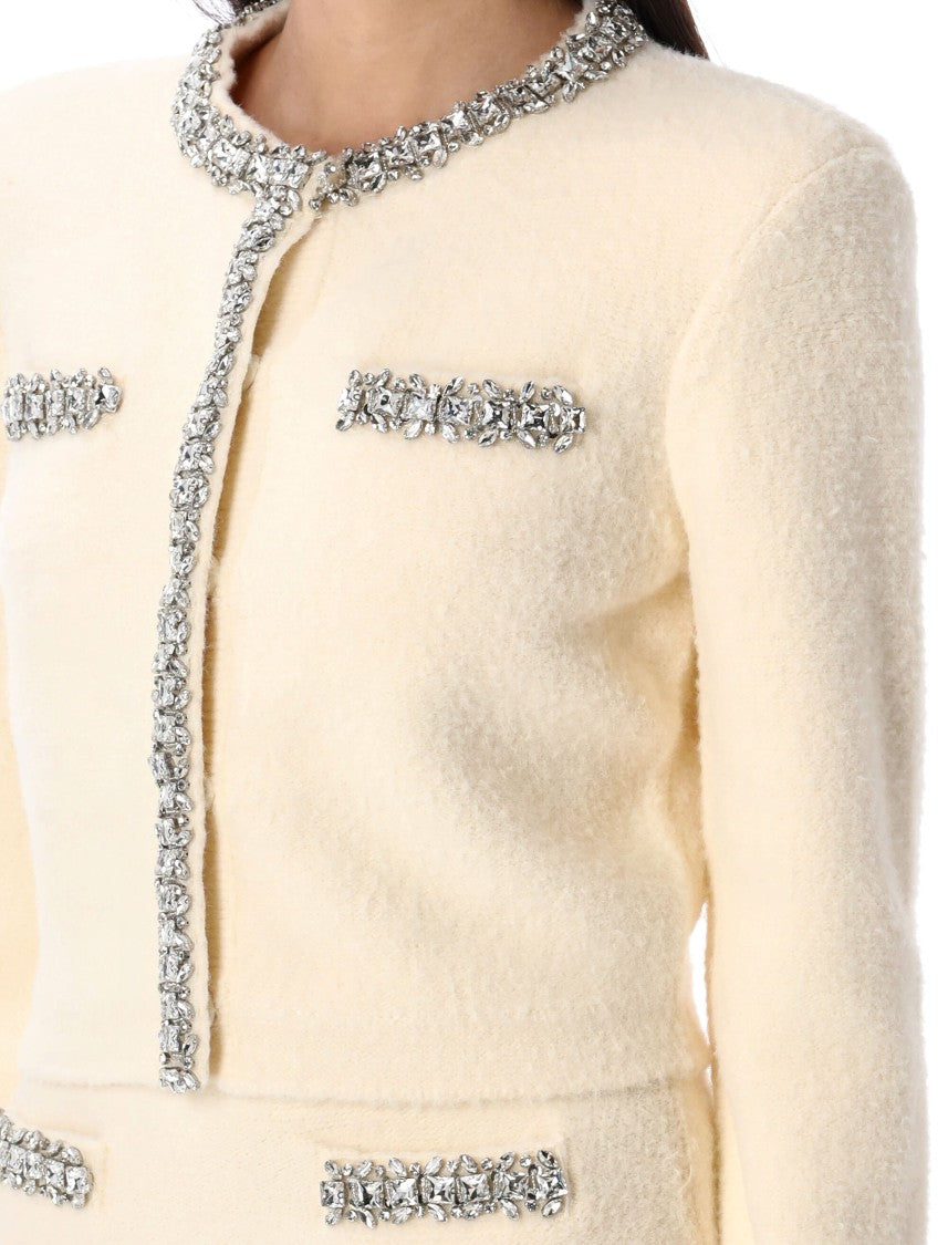 Self-Portrait Cardigan Knit Strass