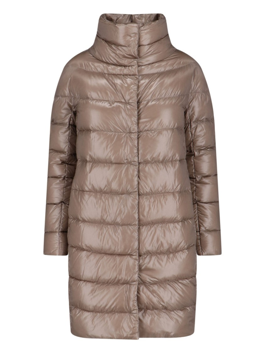 Herno "Dora" Long Down Coat Beige