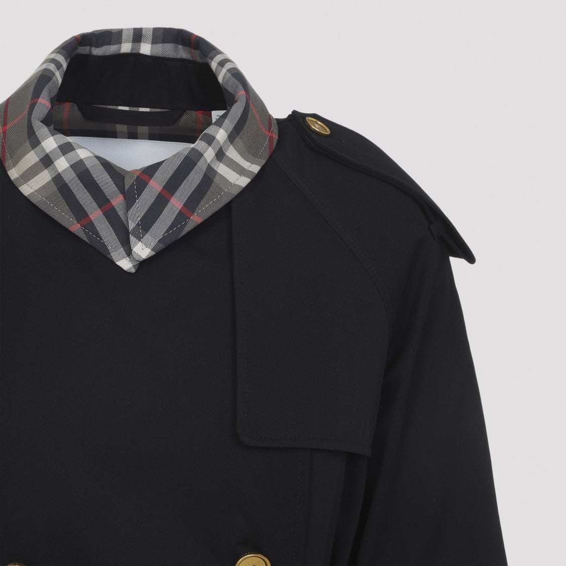 Burberry Castelford Black Cotton Trench