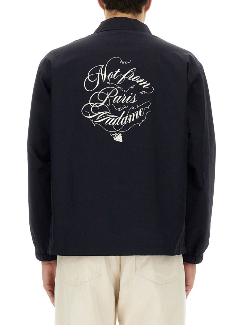 Drôle De Monsieur Vignes Slogan Print Jacket