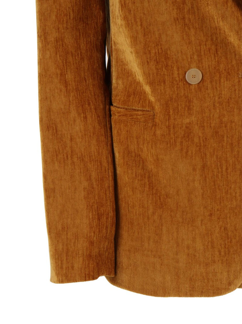 Forte Forte Double-Breasted Double Velvet Jacket