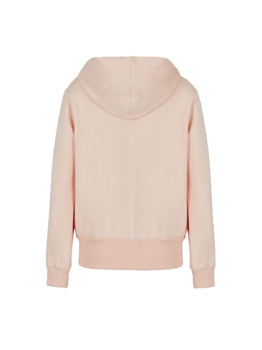 Armani Exchange Light Pink Hoodie With Zipper