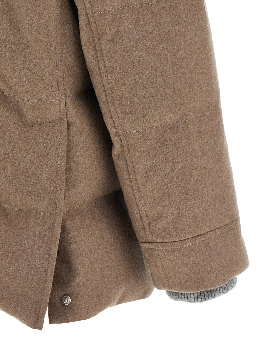 Brunello Cucinelli Flannel Down Jacket