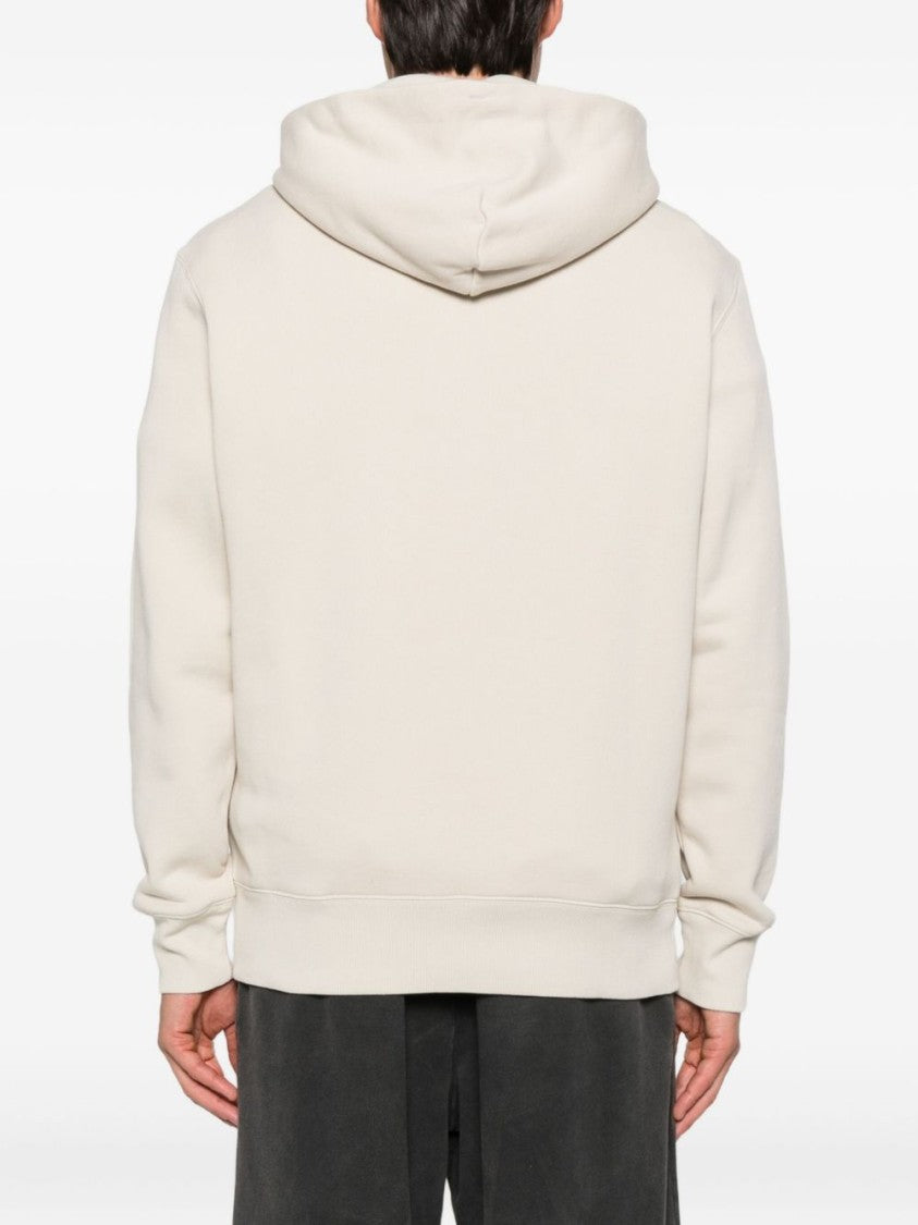 Autry Beige Sweatshirt With Drawstring Hood