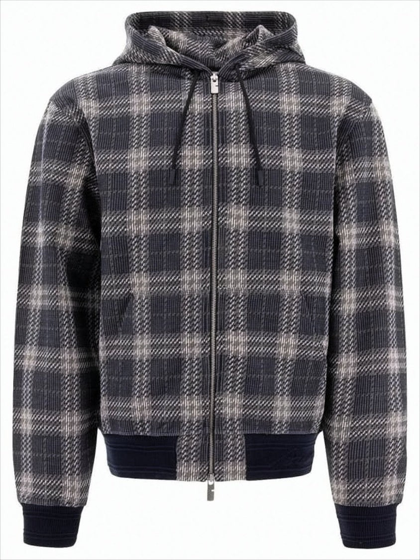 Burberry Hooded Sweatshirt With Iconic Check Pattern