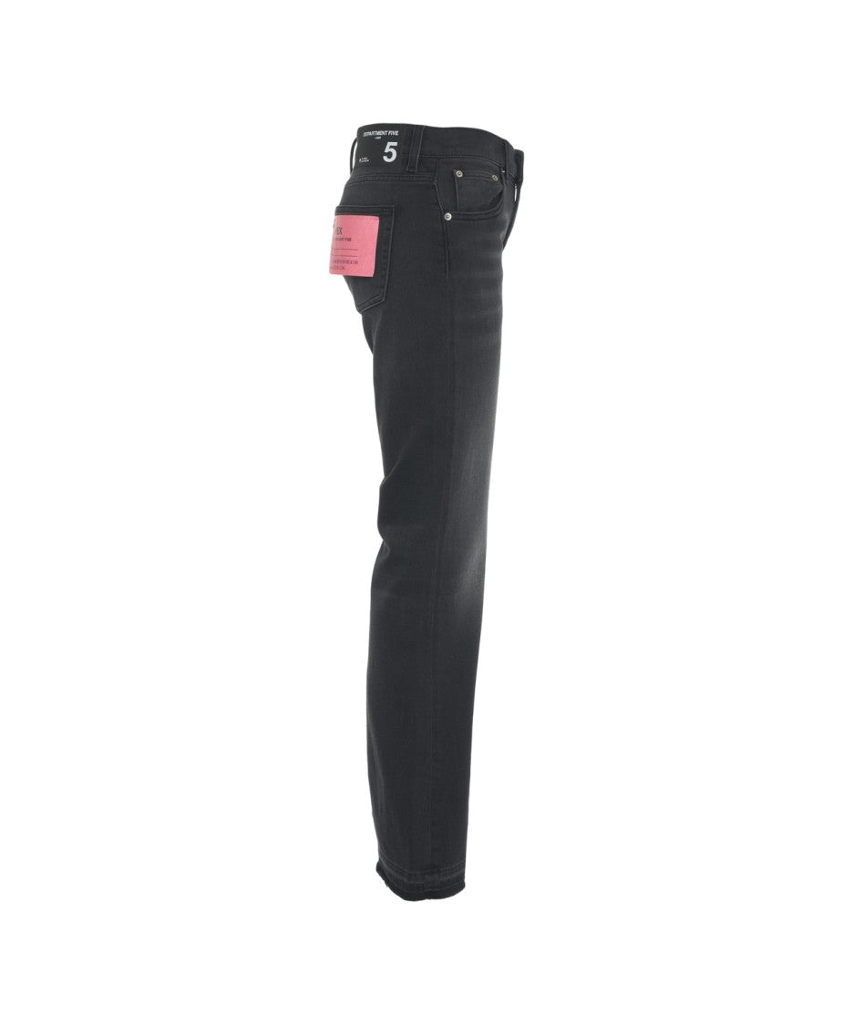 Department Five Flared Jeans With Frayed Hem And Five-Pocket Design