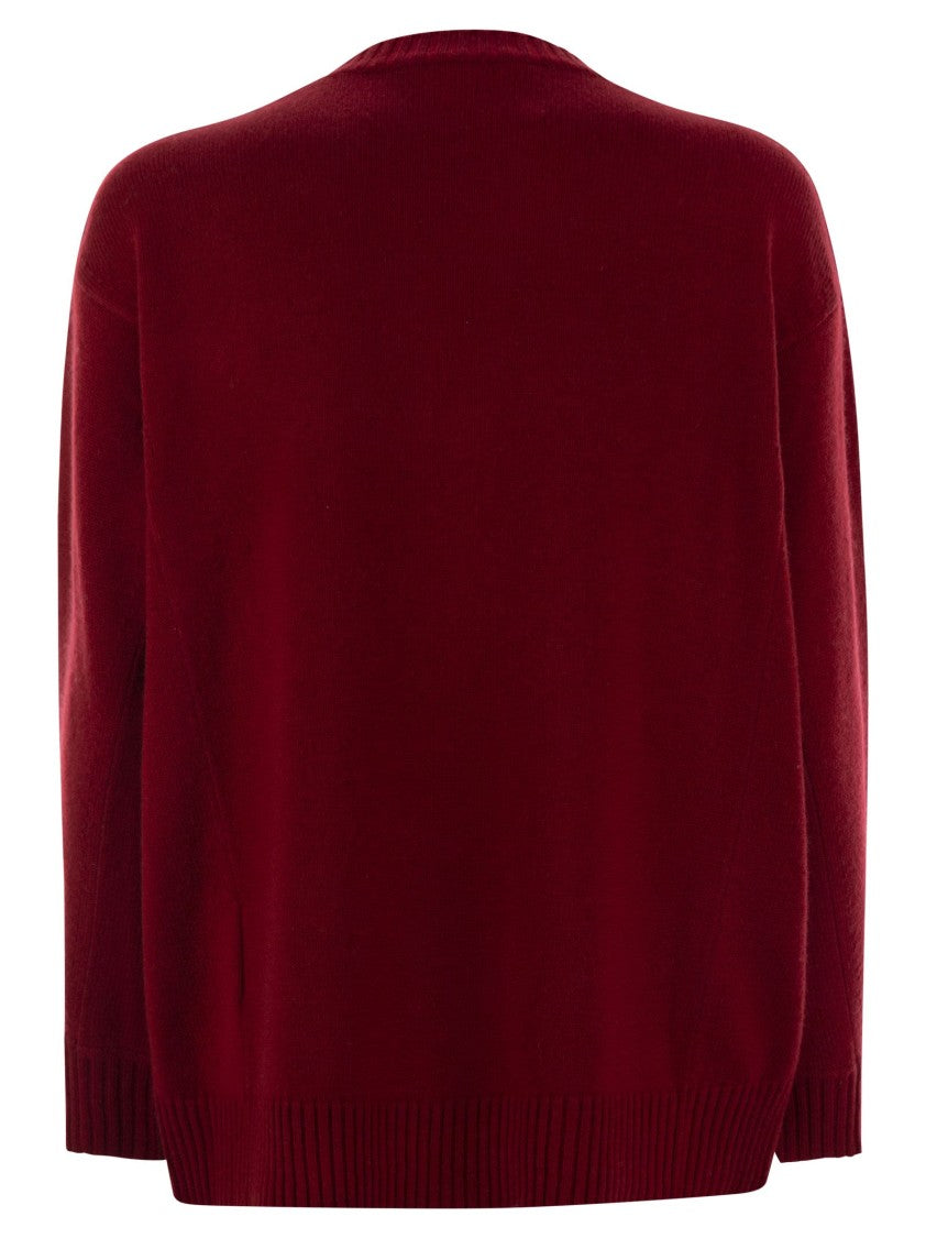 Max Mara Fido - Monogram Pullover In Wool And Cashmere