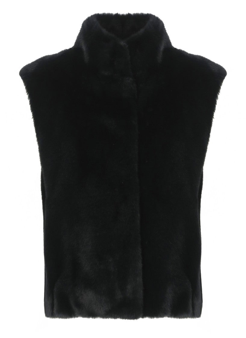 Herno Synth Fur Sleeveless Jacket