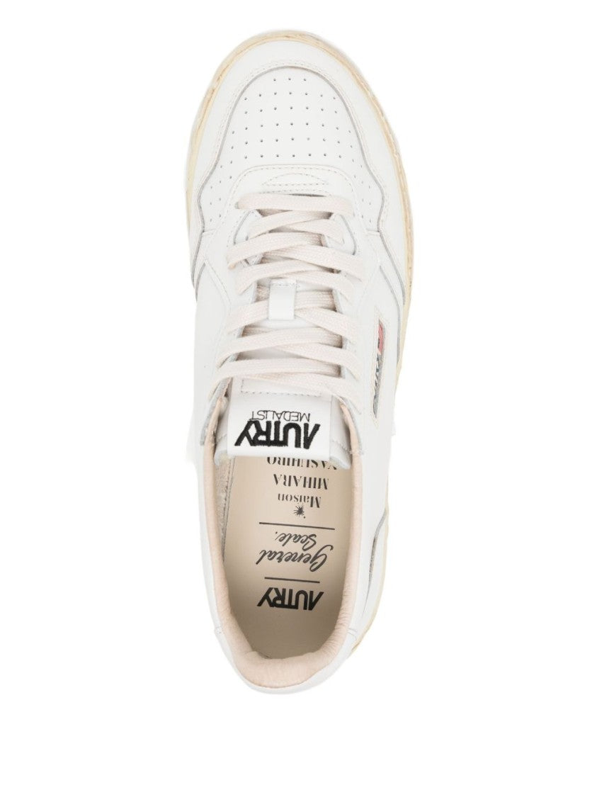 Autry X Maison Mihara Yasuhiro Off-White Sneakers With Textured Sole And Logo Patch