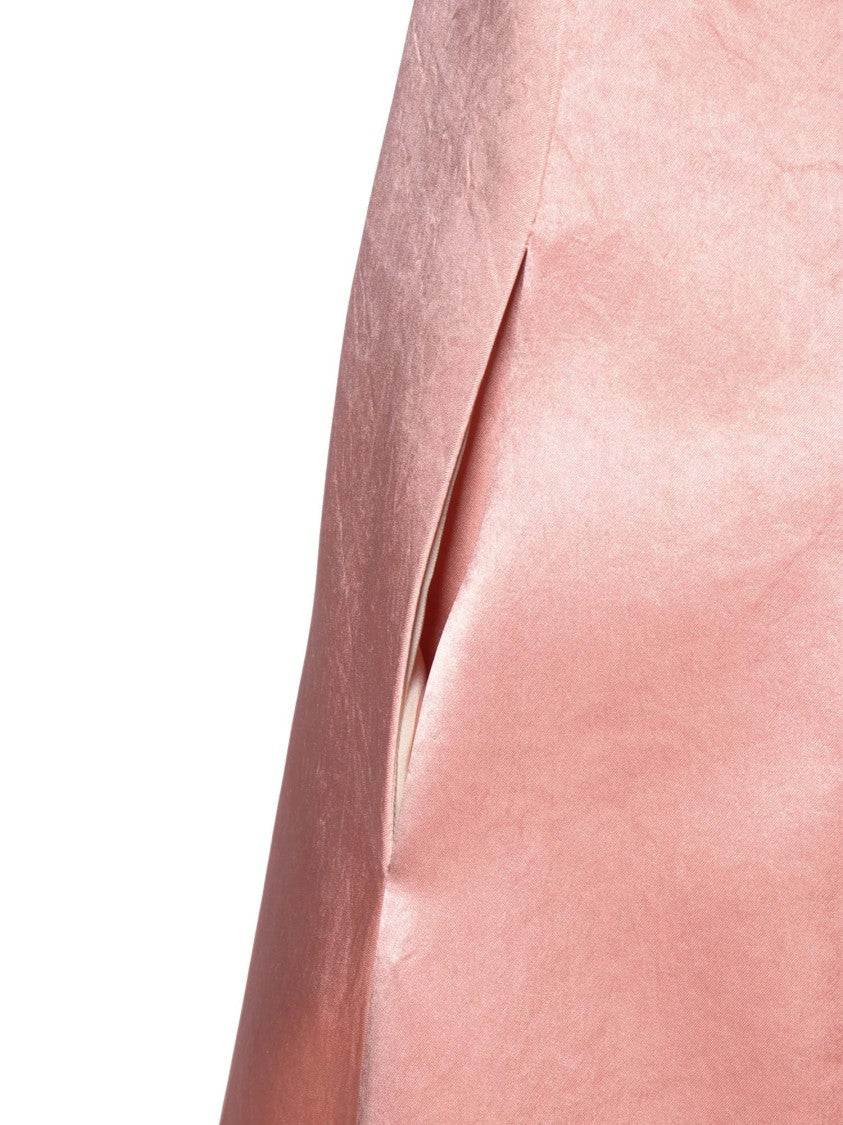Philosophy Di Lorenzo Serafini Midi Dress With Unique Folded Collar