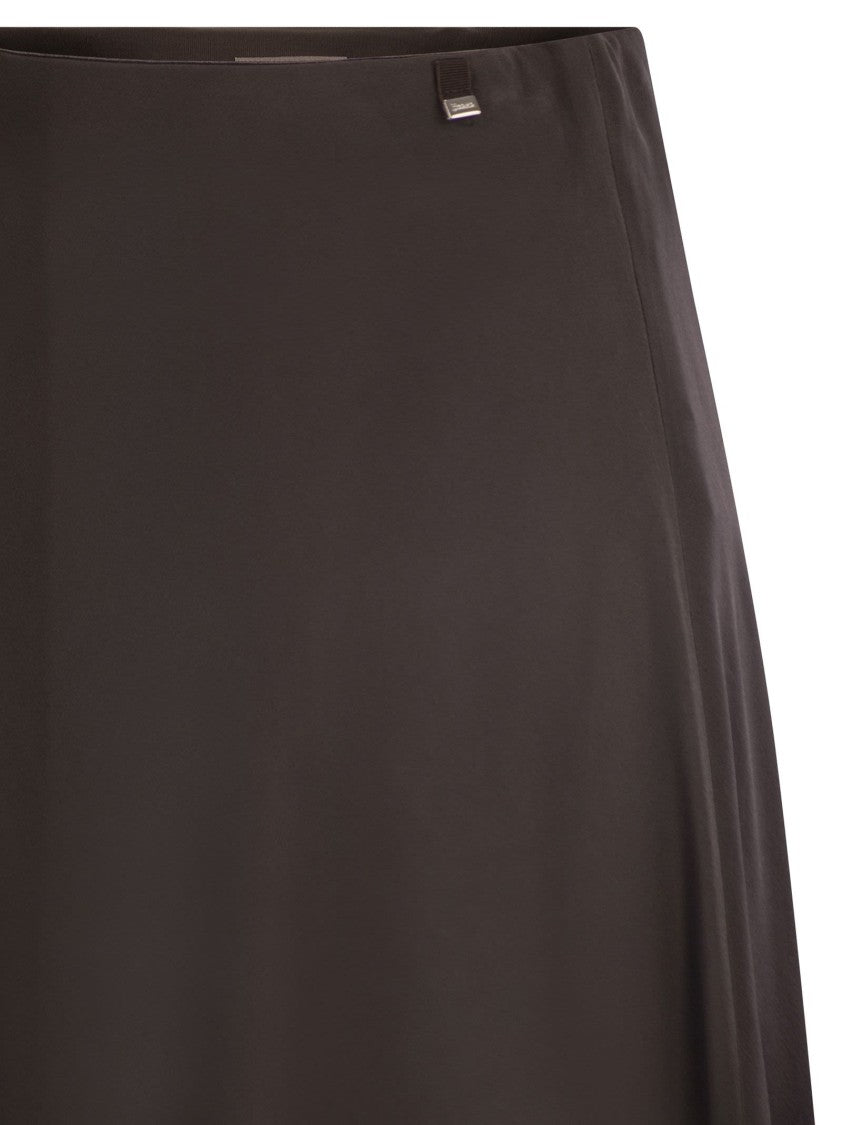 Herno Resort Skirt In Satin Envers