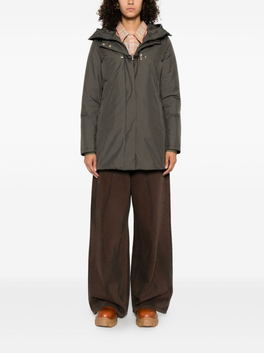 Fay Mid-Length Green Fay Giacconi Coat