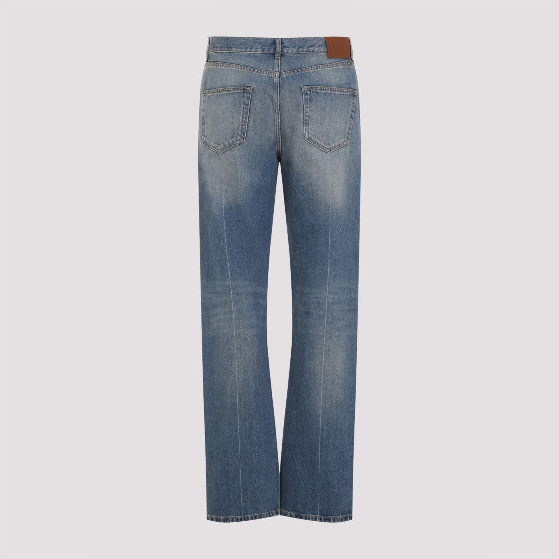 Alexander Mcqueen Blue Straight-Leg Denim Jeans
