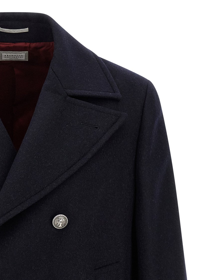 Brunello Cucinelli Double Flannel Caban