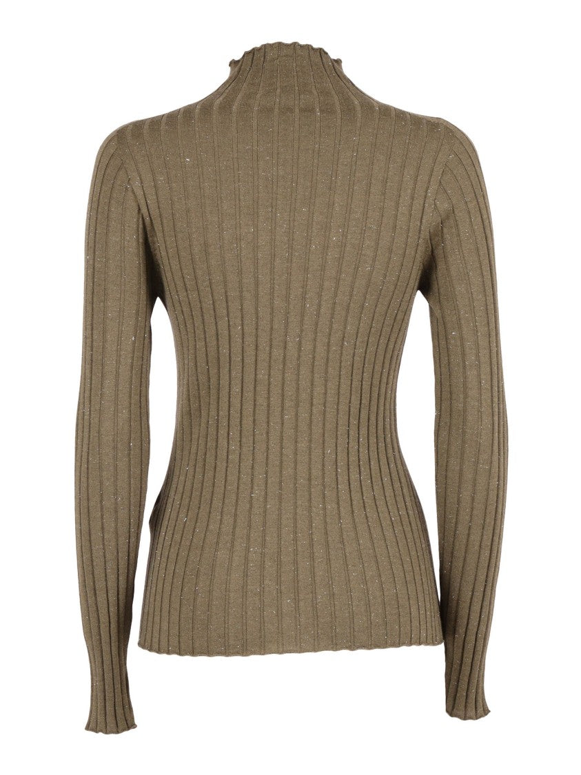 Peserico Relaxed Fit Neutrals Knitted Sweater
