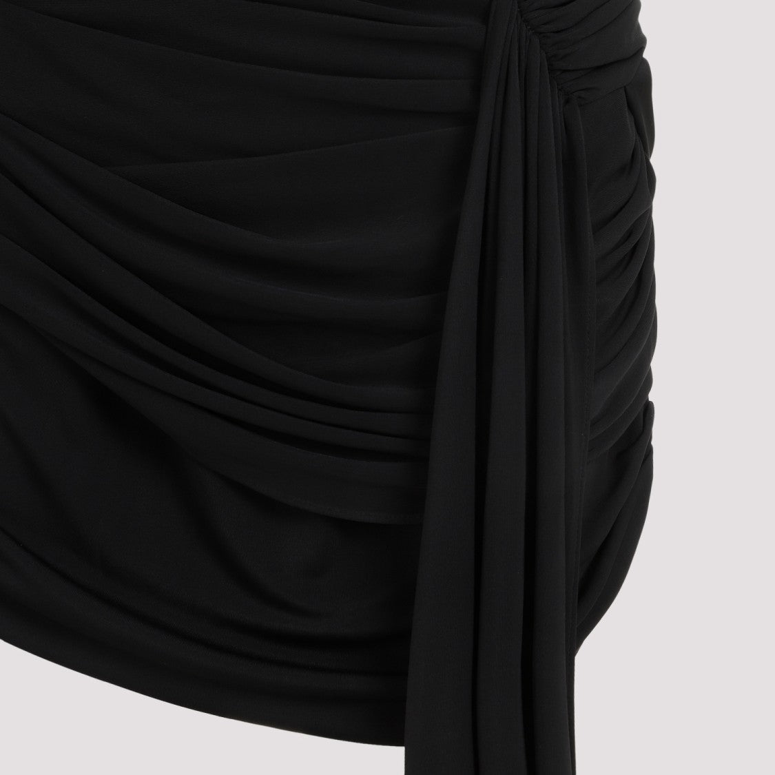 Mugler Crafted In Viscose And Polyamide Blend Dress