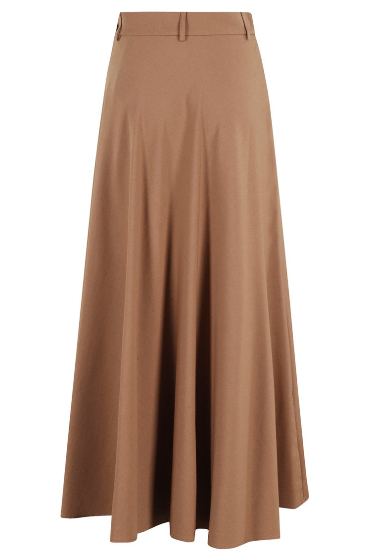 Herno Flared Midi Skirt With Waist Loops
