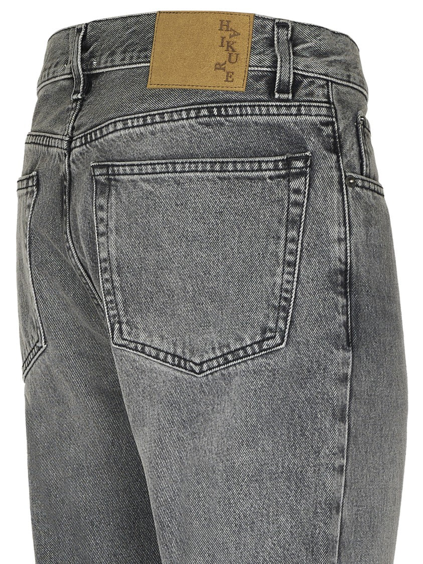 Haikure Slim Fit Grey Jeans With Vintage Appeal