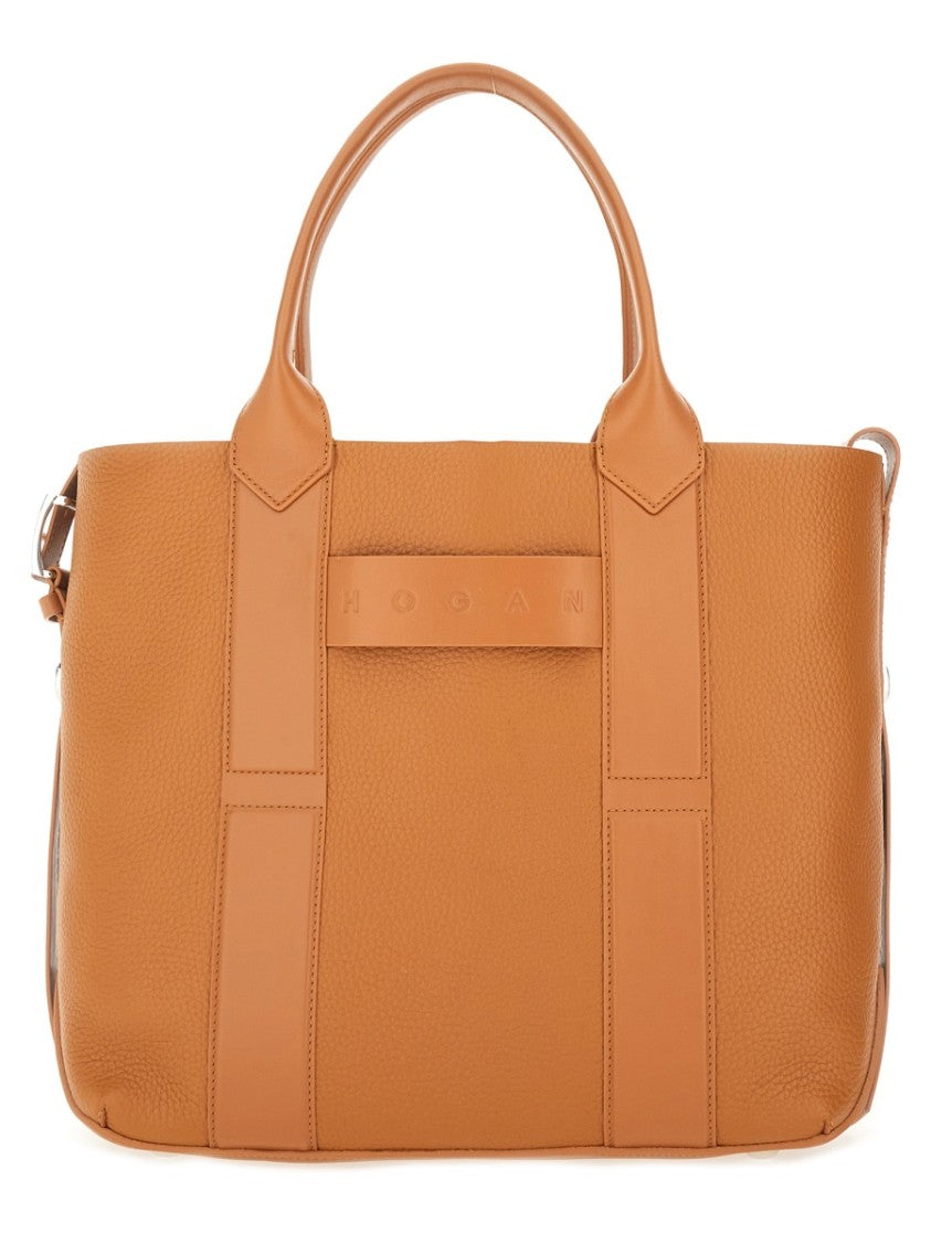 Hogan "Script" Shopping Bag