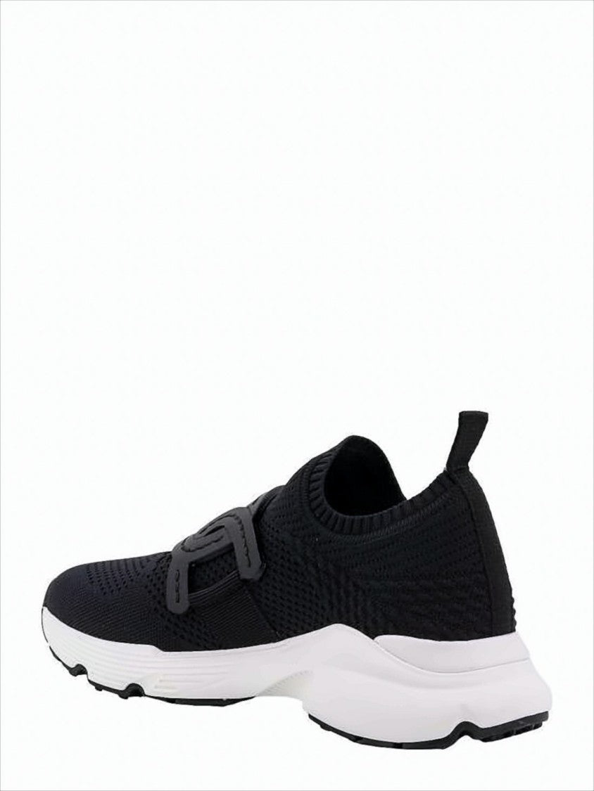 Tod's Breathable Fabric Sneakers With Distinctive Logo Strap
