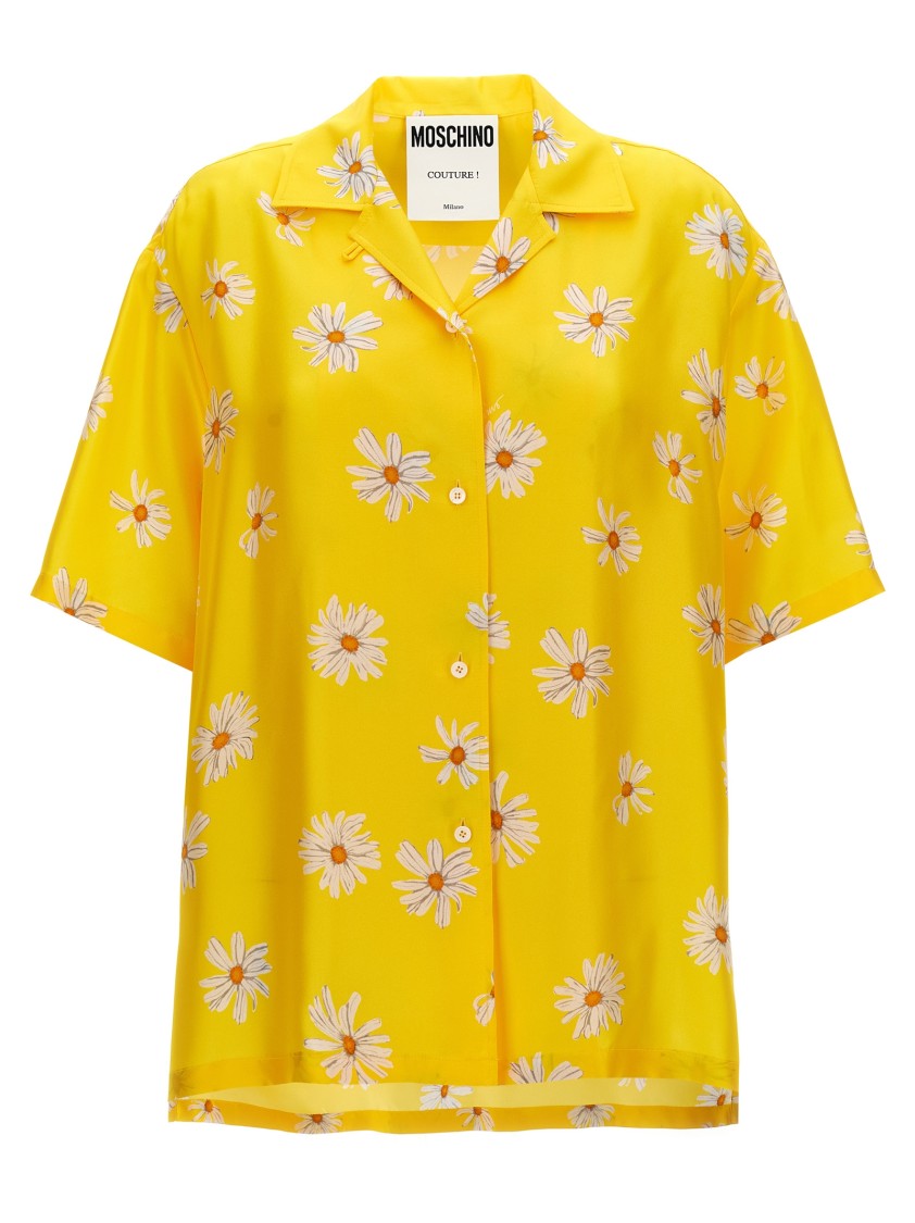 Moschino Margherite' Print Silk Shirt