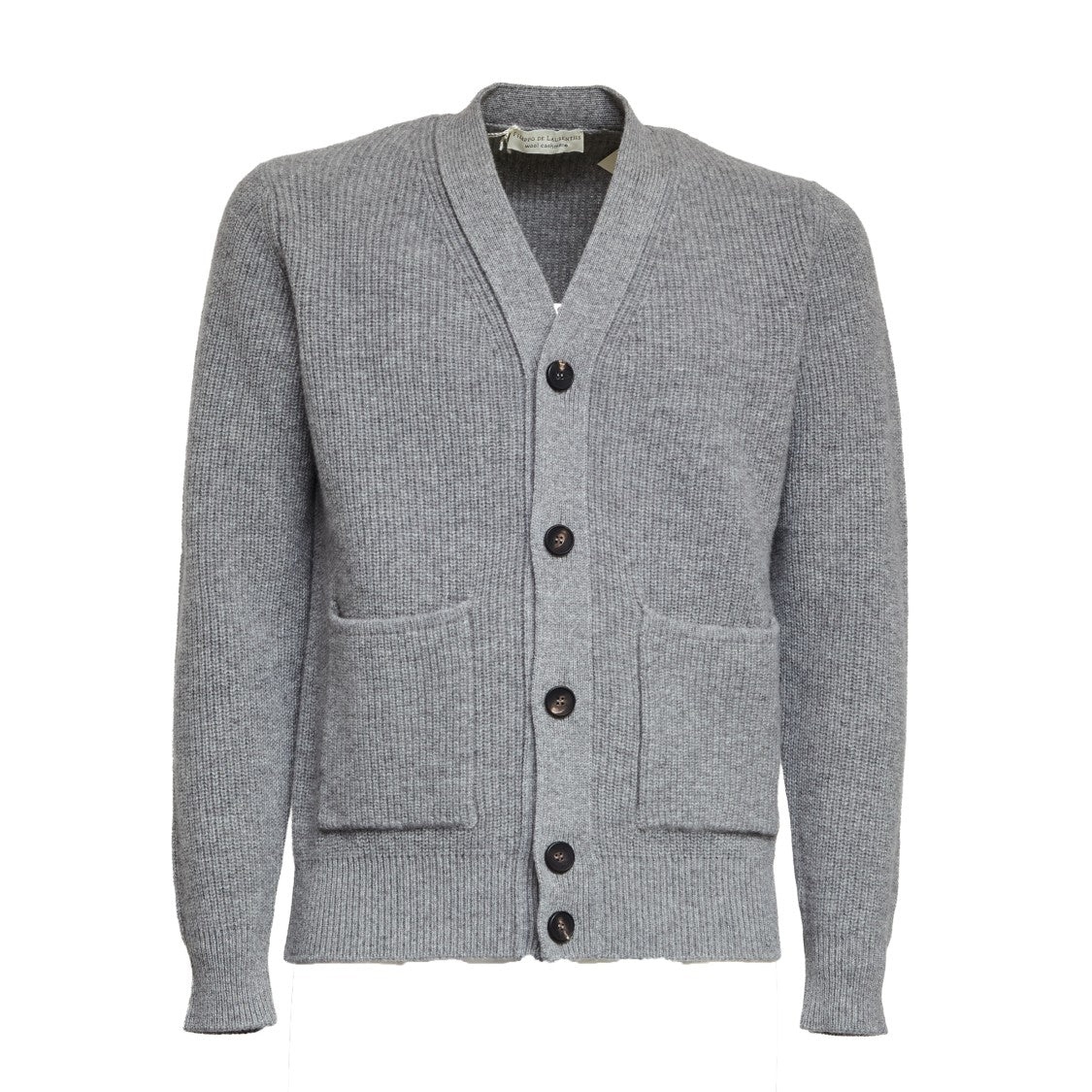 Filippo De Laurentiis English Rib Knit Cardigan With V-Neck