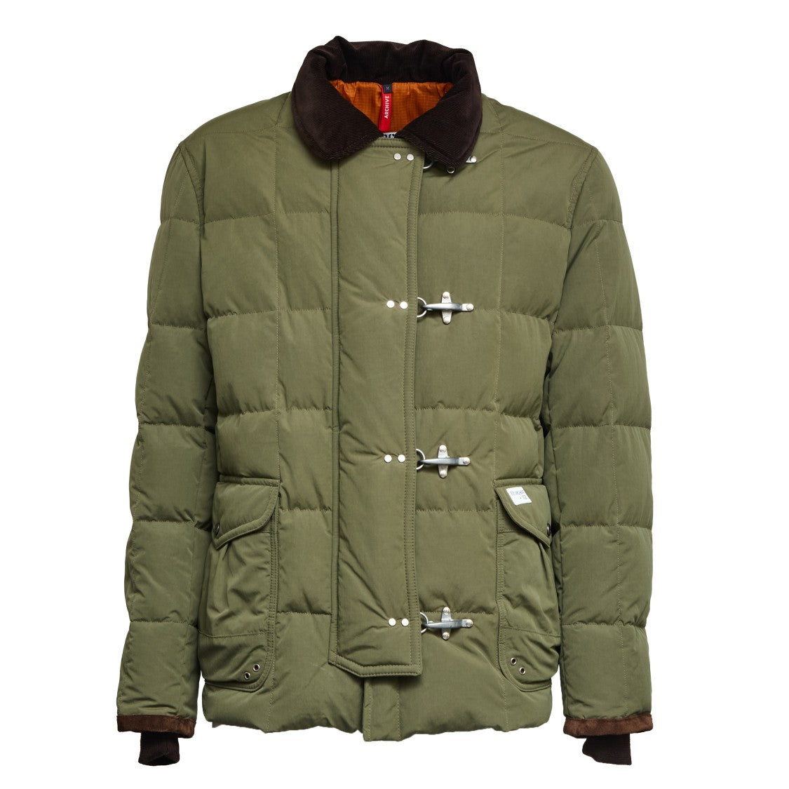 Fay Textured Water-Resistant Coat With Velvet Collar