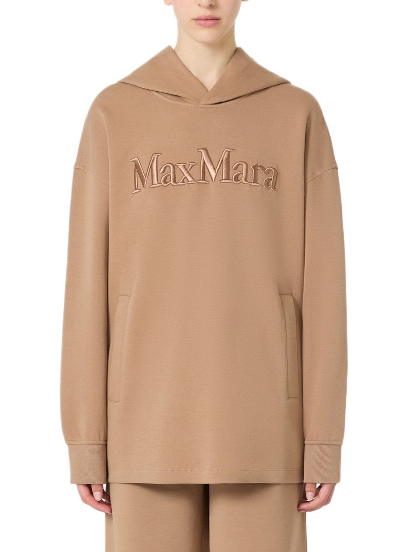 Max Mara Oversized Technical Cotton Jersey Hoodie