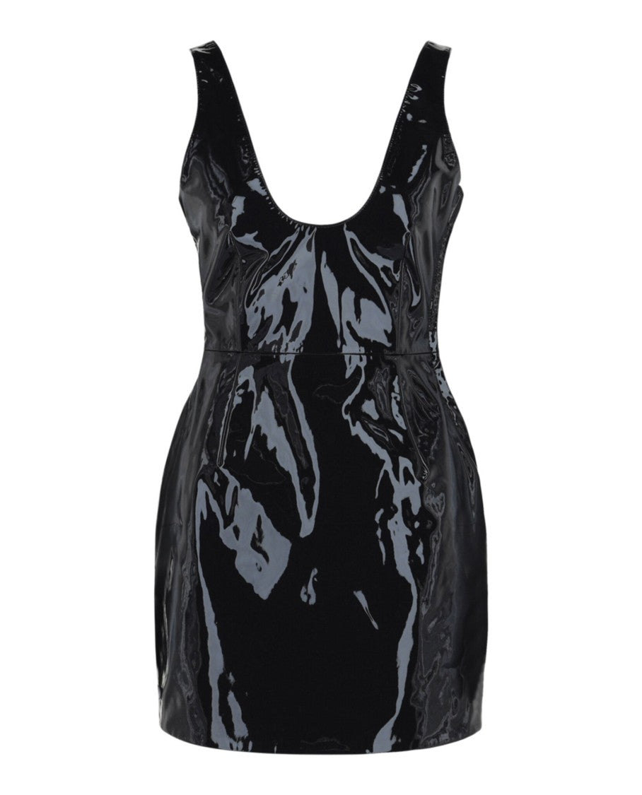 Ferragamo Patent Leather Mini Dress