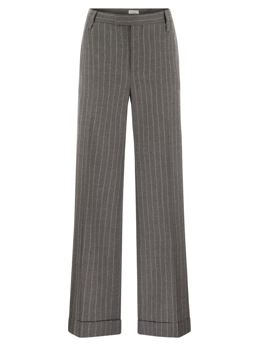 Brunello Cucinelli Loose Flared Trousers