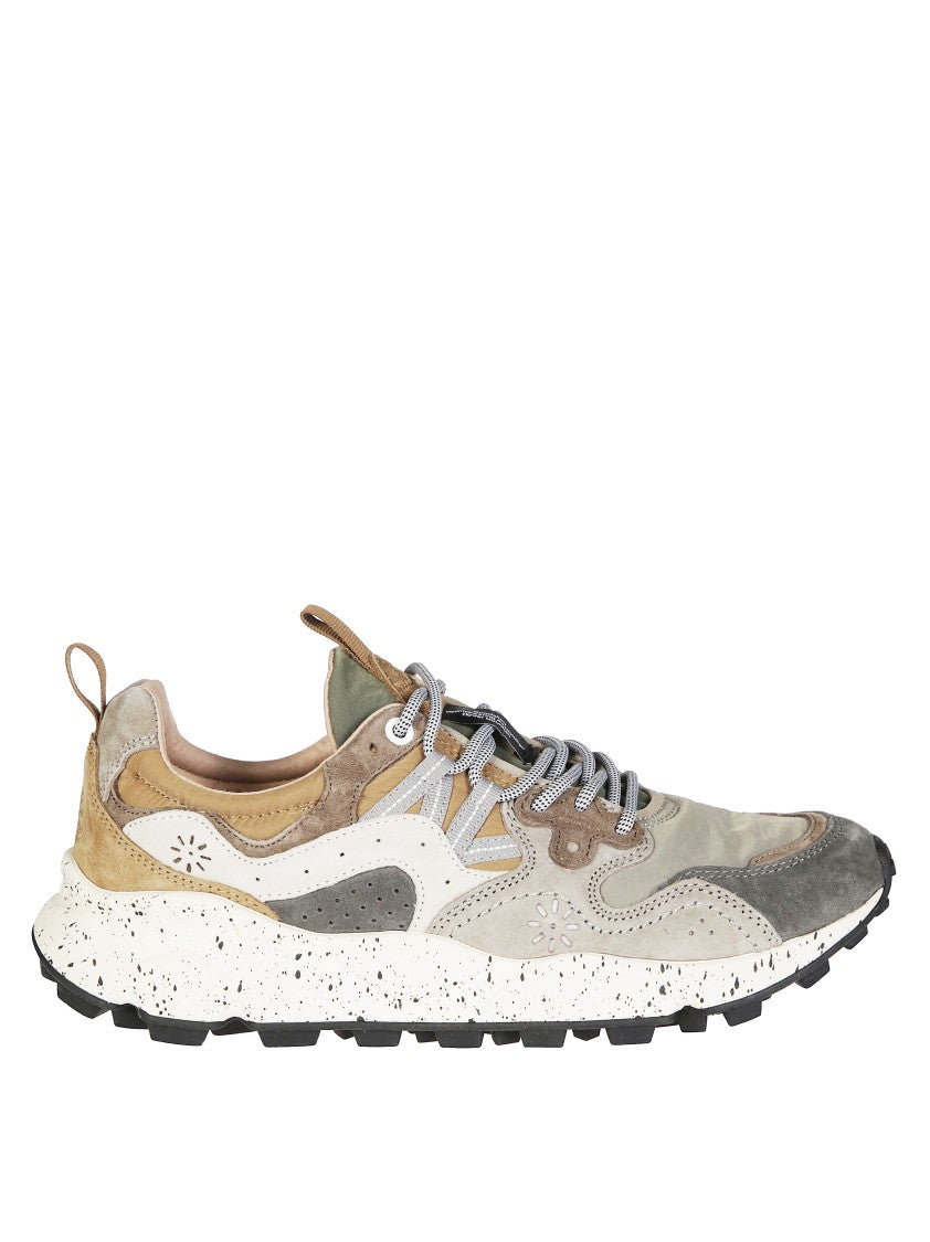 Flower Mountain Multi-Textured Earth Tone Sneakers