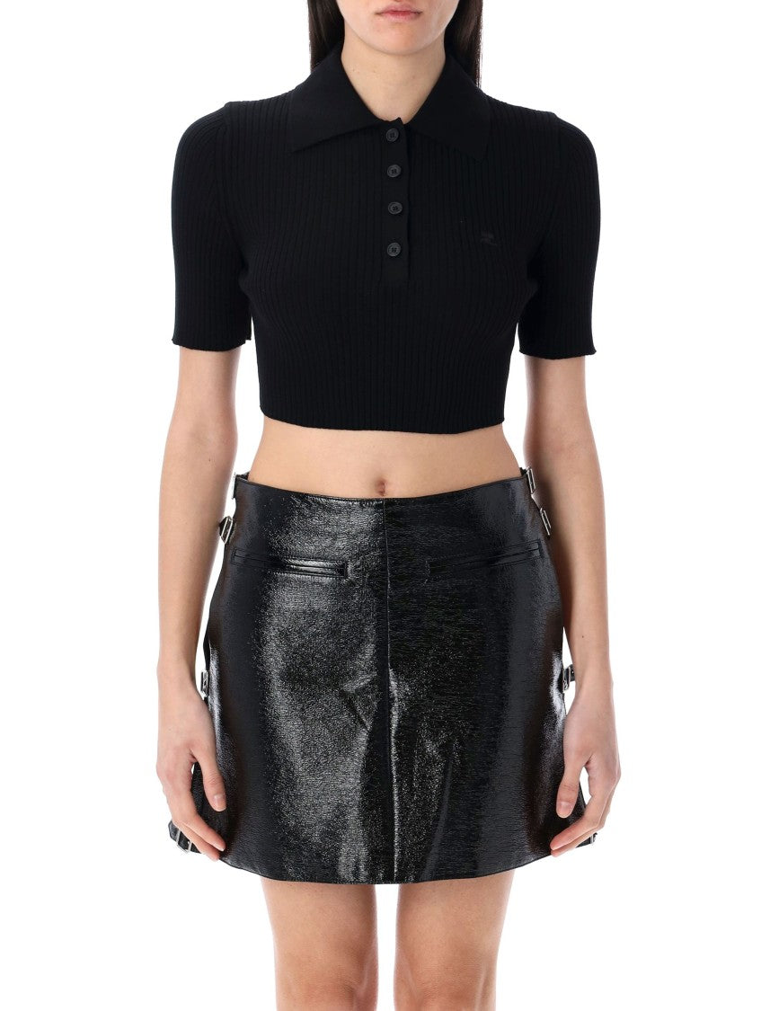 Courrèges Polo Knit Rib