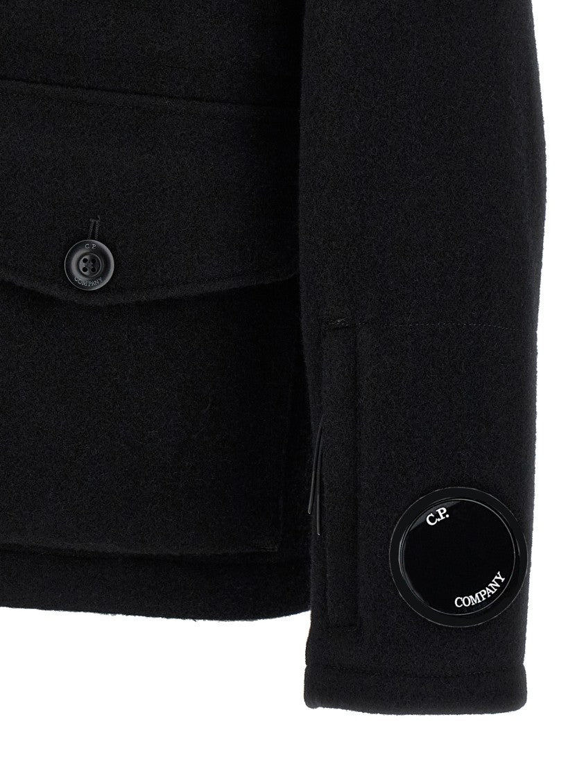 C.P. Company Hooded Wool Jacket With Integrated Goggles