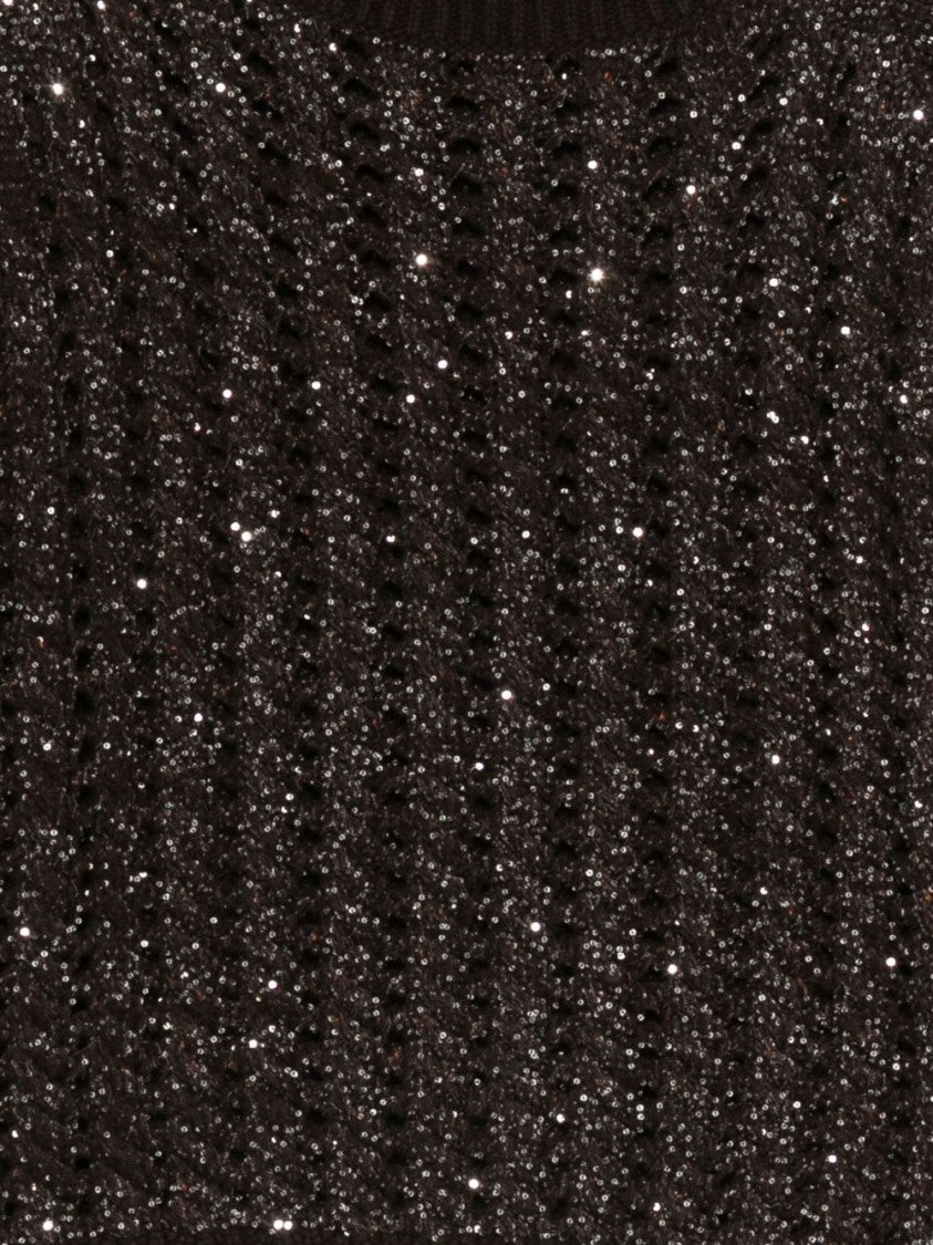 Dexterior Textured Knit Sweater With Subtle Sparkle
