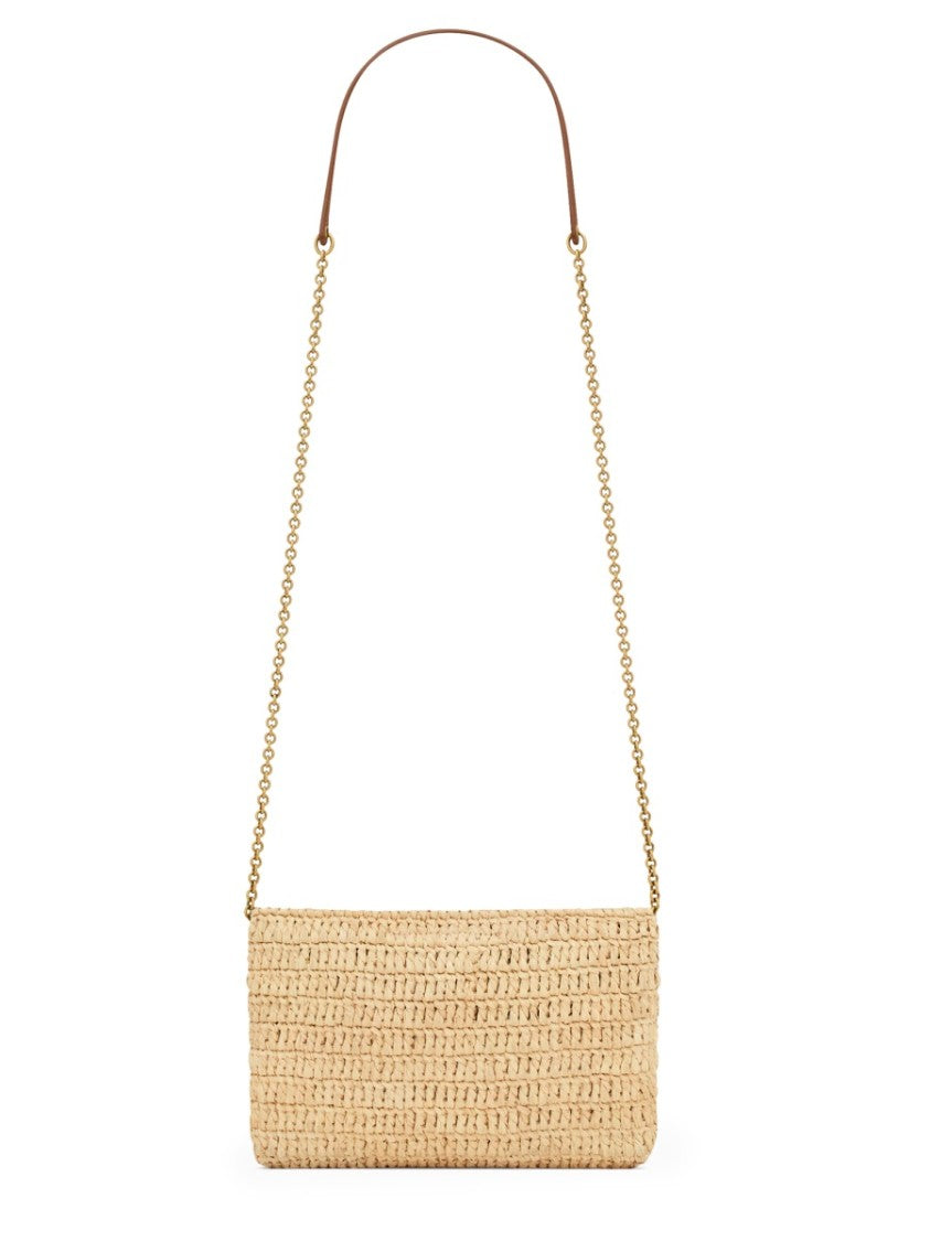 Saint Laurent Clutch Bag With Chain "Cassandras"