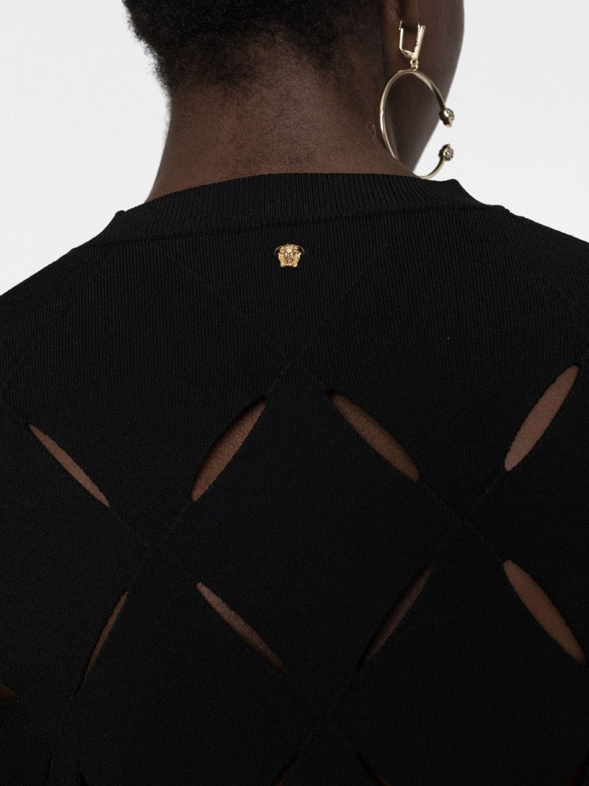 Versace Cut-Out Knitted Jumper